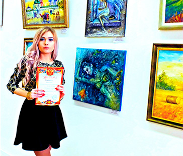 Наша землячка Юлия Амаги представила свои картины в Центральном Доме Художника Газета «Житьё Бытьё», 2015  